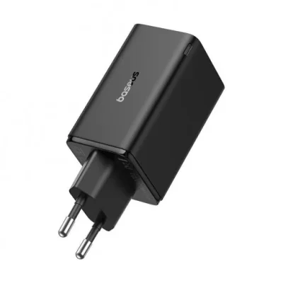 INCARCATOR RETEA Baseus GaN6 Pro, Quick Charge 65W, 2 x USB Type-C Output 5V/3A, 2 x USB (include cablu USB Type-C la USB Type-C de 100W), alb "P10162701213-00" -6932172644437