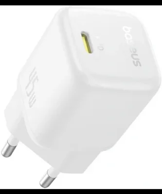 INCARCATOR retea Baseus PicoGo GaN, Quick Charge 45W, 1 x USB Type-C 5V/3.0A, alb "P10176800213-00" - 6932172678388