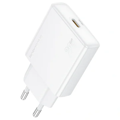 INCARCATOR retea Borofone "BN23", Quick Charge 20W, 1 x USB Type-C, alb "6941991115608"