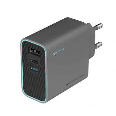 INCARCATOR retea Cuktech 2C1A Quick Charge 65W, 2 x USB Type-C Output, 1 x USB Output, include cablu USB Type-C la USB Type-C 1m, negru "CUKAD653EUGR"