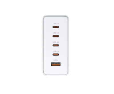 D-Link DCF-241. Charger type: Indoor, Power source type: AC, Charger compatibility: Universal. Input voltage: 110 - 240 V. USB Type-C ports quantity: 4, Fast charging, Power protection features: Overheating, Over current, Over voltage, Overcharge, Sh