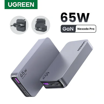 INCARCATOR retea Ugreen Nexode Pro GaN "X753" Quick Charge 65W, ultra-slim, 2 x USB Type-C, 1 x USB, gri "25356" - 6941876223565
