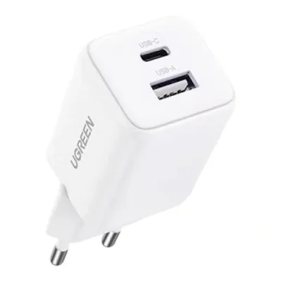 INCARCATOR retea Ugreen, "X514" Quick Charge 20W GaN, 1 x USB Type-C, 1x USB, alb "65006"