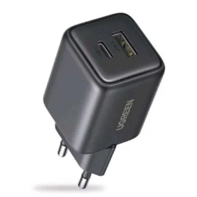 INCARCATOR retea Ugreen, "X514" Quick Charge 20W GaN, 1 x USB Type-C, 1x USB, negru "65737"
