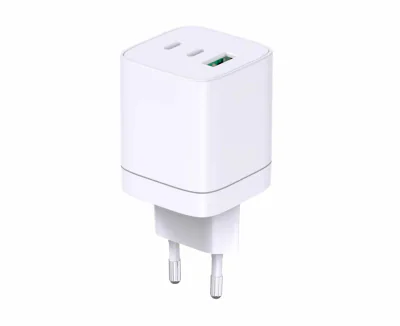 INCARCATOR SERIOUX 65W 2xUSB-C & USB-A de perete, Ieșire USB-C: C1 și C2: 5V/3A, 9V/3A, 12V/3A, 15V/3A, 20V/3,25A (65W) PPS: 5-11V/5A, (55W), A1: 5V/4,5A, 9V/3A, 12V/2,5A, 20V/1,5A(30W) C1+C2: 45W+20W (max. 65W), C1+A1: 45W+18W (max. 63W ) C2+A1: 7,5