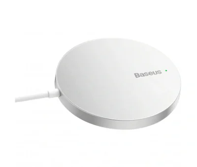 INCARCATOR wireless Baseus Simple Mini3, magnetic, 15W, cablu Type-C la USB 1.2m inclus, argintiu "CCJJ040012" (include TV 0.18lei) - 6932172618650