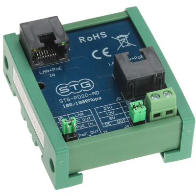 Injector PoE STG STG-PD20-AD, 802.3at, PoE pasiv