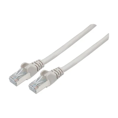 Intellinet Network Patch Cable, Cat6, 5m, Grey, Copper, S/FTP, LSOH / LSZH, PVC, RJ45, Gold Plated Contacts, Snagless, Booted, Lifetime Warranty, 5 m, Cat6, S/FTP (S-STP), RJ-45, RJ-45, Grey