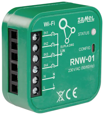Interfață de intrări ZAMEL RNW-01, Wi-Fi, SUPLA