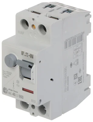 Întrerupător diferențial EATON HNC-40/2/003, 40 A, 30 mA, tip AC