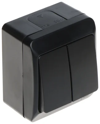 Întrerupător dublu Elektro-Plast HERMES/0332-09/EPN, 250 V, 10 A