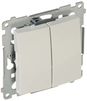 Întrerupător dublu KONTAKT SIMON DW5A.01/11-SIMON54, 250 V, 16 A