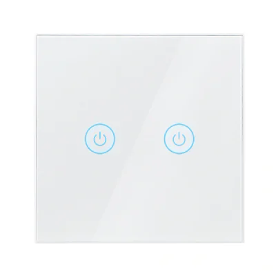 INTRERUPATOR LOGILINK, Wi-Fi Smart, ecran tactil, 2 butoane, indicator LED, compatibil TUYA, Amazon Alexa si Google Home, alb "SH0125" (include TV 0.18lei)