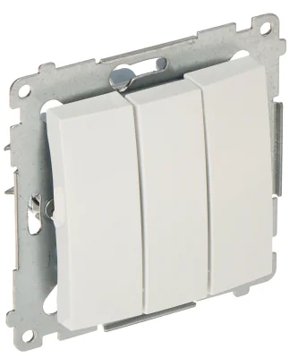 Întrerupător triplu cu iluminare KONTAKT SIMON DW31L.01/11-SIMON54, 250 V, 10 A