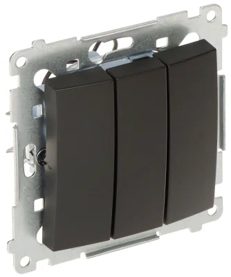 Întrerupător triplu cu iluminare KONTAKT SIMON DW31L.01/49-SIMON54, 250 V, 10 A