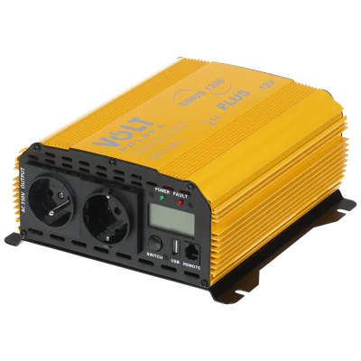 Invertor DC/AC VOLT Polska SINUS-PLUS-1200-12/230V, intrare 10,5-15,5 V DC