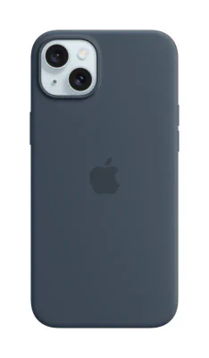 iPhone 15 Plus Silicone Case with MagSafe - Storm Blue