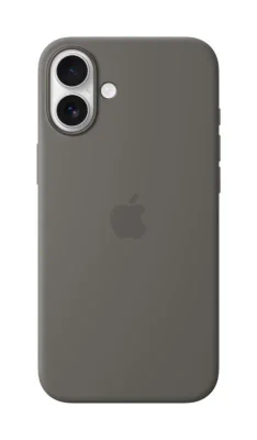 iPhone 16 Plus Silicone Case with MagSafe - Stone Gray