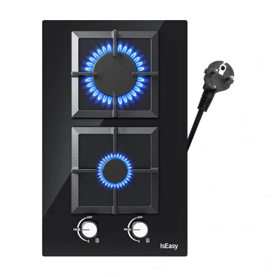 IsEasy MGBG-312S2C sobă pe gaz cu două zone (pătrată)