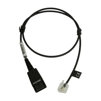 Jabra 8800-00-94, Cable, Transparent, Black