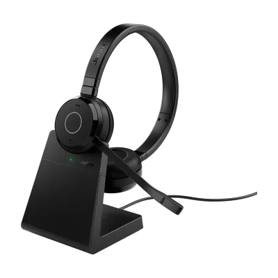 Jabra Evolve 65 TE - Link390a MS Stereo (Include Stand), Wired & Wireless, 150 - 6800 Hz, Office/Call center, 106.3 g, Headset, Black