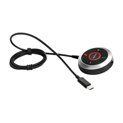 Jabra Evolve 80 LINK, MS, USB-C, Audio, Wired, Press buttons, Black