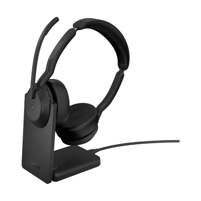 Jabra Evolve2 55 - Link380c MS Stereo (Include Stand), Wireless, Office/Call center, 20 - 20000 Hz, 130 g, Headset