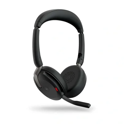 JABRA Evolve2 65 Flex MS Stereo Headset on-ear Bluetooth wireless active noise cancelling USB-C black Certified for Microsoft Te