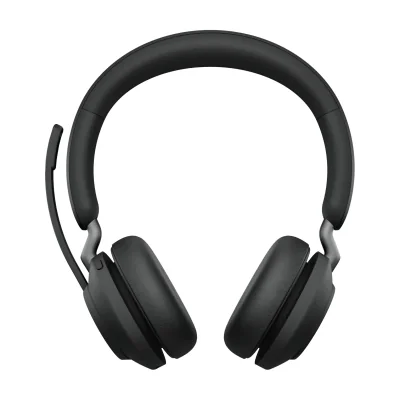 Jabra Evolve2 65 USB-A Black MS Stereo, Wireless, Office/Call center, 20 - 20000 Hz, 176.4 g, Headset, Black