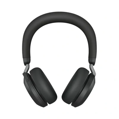 JABRA Evolve2 75 Headset on-ear Bluetooth wireless active noise cancelling USB-A noise isolating black Certified for Microsoft T