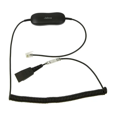 Jabra GN1216 Avaya cord, coiled, Cable, Black