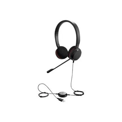 Jabra Evolve 20 MS Stereo, Wired, Office/Call center, 150 - 7000 Hz, 171 g, Headset, Black