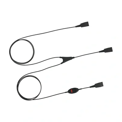 Jabra SUPERVISOR cord w_ mute, Cable, Black