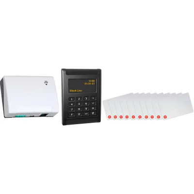 JAN KIT TA-RC-B - Kit pentru pontaj până la 40 de angajati. Conexiune LAN / USB la computer. Setul include terminalul REGIS R-1 pentru kit, JAN SPIDER W5-B, a