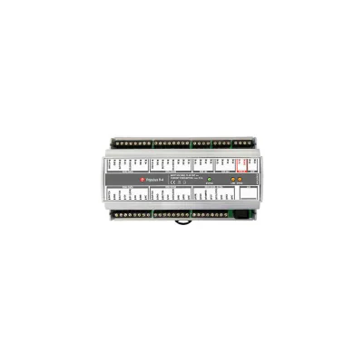 JAN POPULUS H-4-B - Controler de acces avansat pentru 4 usi, montare pe sină DIN, ofera optiunea de a conecta a 5 a usă sau un alarm output. Memorie interna 30,