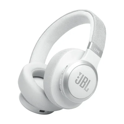 JBL Live 770NC, Wireless, Calls/Music, 20 - 20000 Hz, 256 g, Headset, White