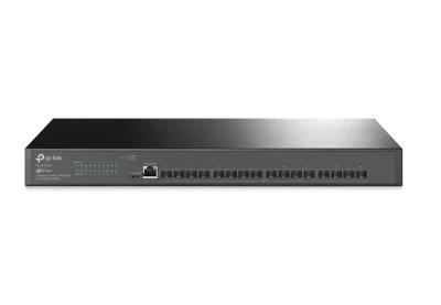 "JetStream™ 16-Port 10GE SFP+ L2+ Managed Switch PORT: 16× 10G SFP+ Slots, RJ45/Micro-USB Console Port SPEC: 1U 19-inch Rack-mountable Steel Case FEATURE: Integration with JetStream™ SDN Controller, Static Routing, OAM, sFlow, DDM, 802.1Q VLAN, QinQ,