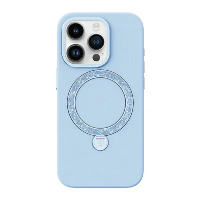 Joyroom PN-15L2 Husă Dancing Circle pentru iPhone 15 Pro (albastru)