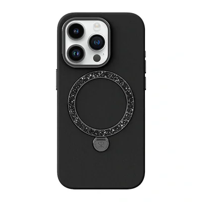Joyroom PN-15L2 Husă Dancing Circle pentru iPhone 15 Pro (negru)
