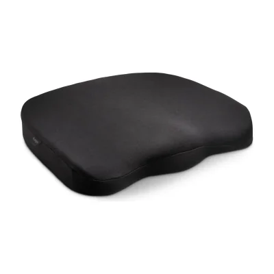 Kensington Ergonomic Memory Foam Seat Cushion, Seat cushion, Memory foam, Chair, Black, Rectangle, Monochromatic