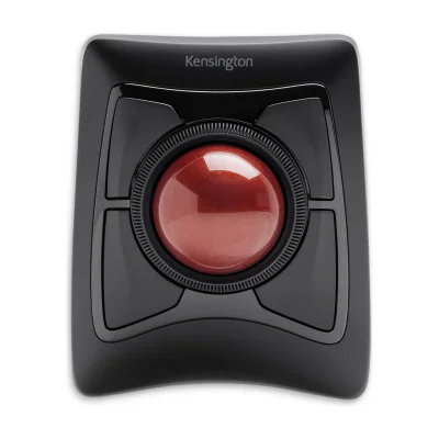 Kensington Expert Mouse Wireless Trackball, Ambidextrous, Optical, RF Wireless + Bluetooth, 400 DPI, Black