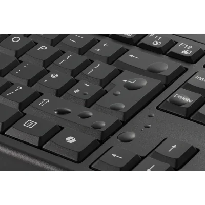 Kensington KM270 EQ Rechargeable Desktop Set – Wireless, Full-size (100%), Wireless, RF Wireless + Bluetooth, Black