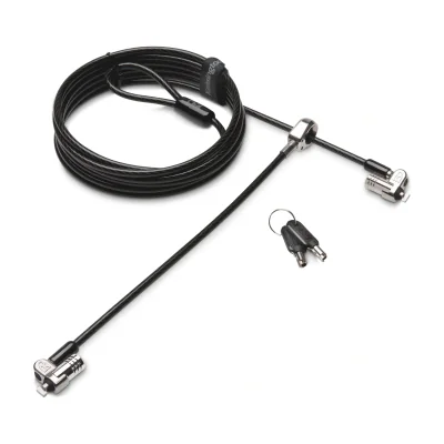 Kensington MicroSaver 2.0 Keyed Twin Laptop Lock, Kensington, Key