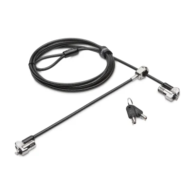 Kensington NanoSaver Keyed Dual Head Laptop Lock, Kensington, Key