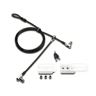 Kensington Universal 3-in-1 Keyed Cable Lock with Twin Lockheads, Kensington, Key