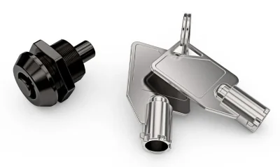KEYED ALIKE CYLINDER AND KEYS/25EC BLACK