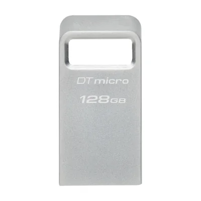 Kingston Technology DataTraveler 128GB Micro 200MB/s Metal USB 3.2 Gen 1, 128 GB, USB Type-A, 3.2 Gen 1 (3.1 Gen 1), 200 MB/s, Capless, Silver