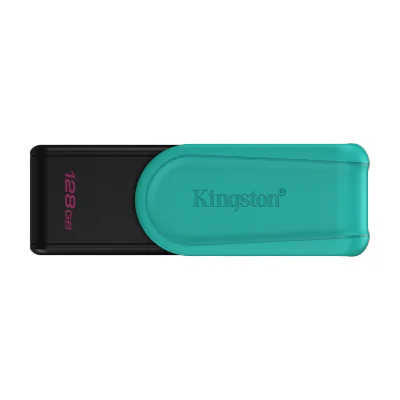 Kingston Technology DataTraveler 128GB Portable USB 3.2 Gen 1 Exodia S (Black/Turquoise), 128 GB, USB Type-A, 3.2 Gen 1 (3.1 Gen 1), Swivel, 8.32 g, Black, Turquoise