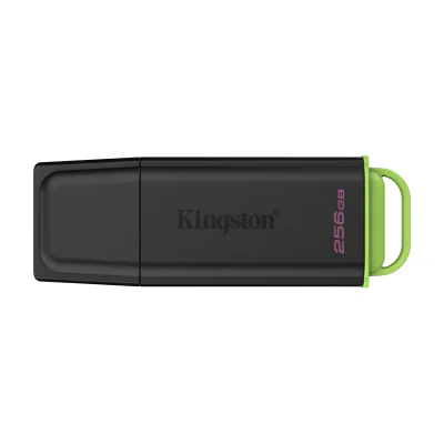 Kingston Technology DataTraveler 256GB Portable USB 3.2 Gen 1 Exodia Black/Green, 256 GB, USB Type-A, 3.2 Gen 1 (3.1 Gen 1), Cap, 9.36 g, Black, Green