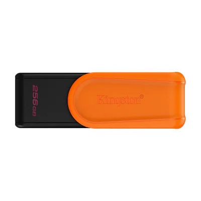 Kingston Technology DataTraveler 256GB Portable USB 3.2 Gen 1 Exodia S (Black/Orange), 256 GB, USB Type-A, 3.2 Gen 1 (3.1 Gen 1), Swivel, 8.72 g, Black, Orange